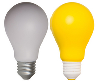 Lightbulb - White & Yellow