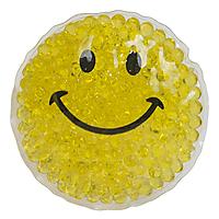 Smiley face gel bead packs